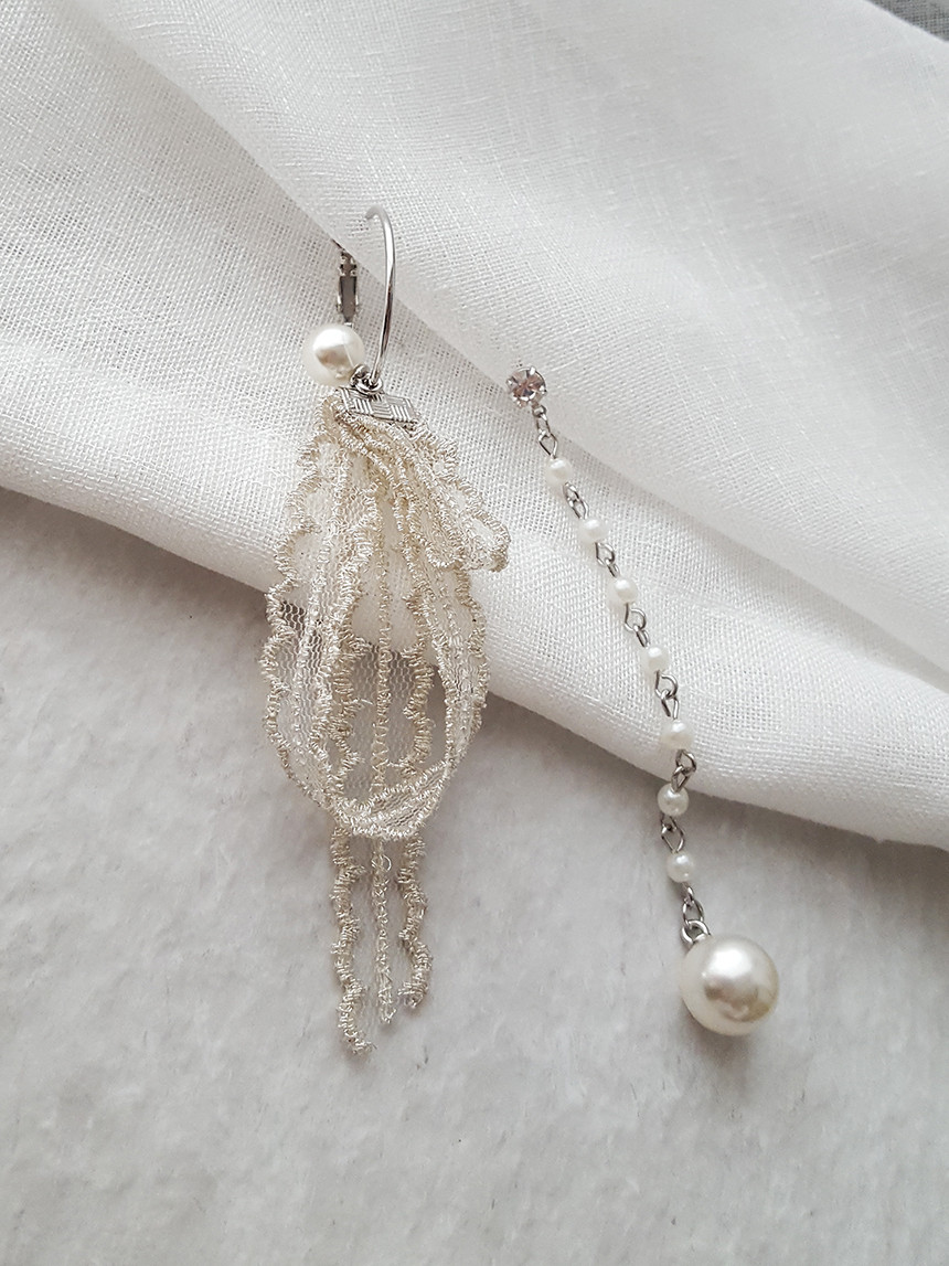 <b><p>Unknown race Pearl Drop ring Nt Stylish se</p></b><b><p>オンバル レース 真珠 ドロップ イヤリング 清楚 魅力のあるスタイル 女性な 女神コーディネート</p></b><br /><br /><p align='center'>