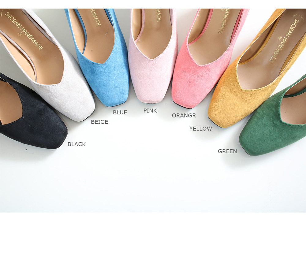 <b><p>Spring new arval Sque nose sde Middle Hill</p></b><b><p>春身上 正方形の鼻 スエード ミドルヒール パンプス 韓国語 7カラー 5cm 女性の靴</p></b><br /><br /><p align='center'>