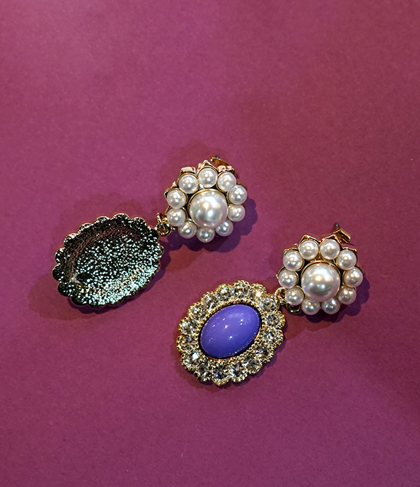 <b><p>Princess Stone eag Cubic Earg Drop pk Purple</p></b><b><p>プリンセスドール イヤグ キュービックピアス ドロップ ピンク 見よ 愛らしさ ディテがきれい</p></b><br /><br /><p align='center'>