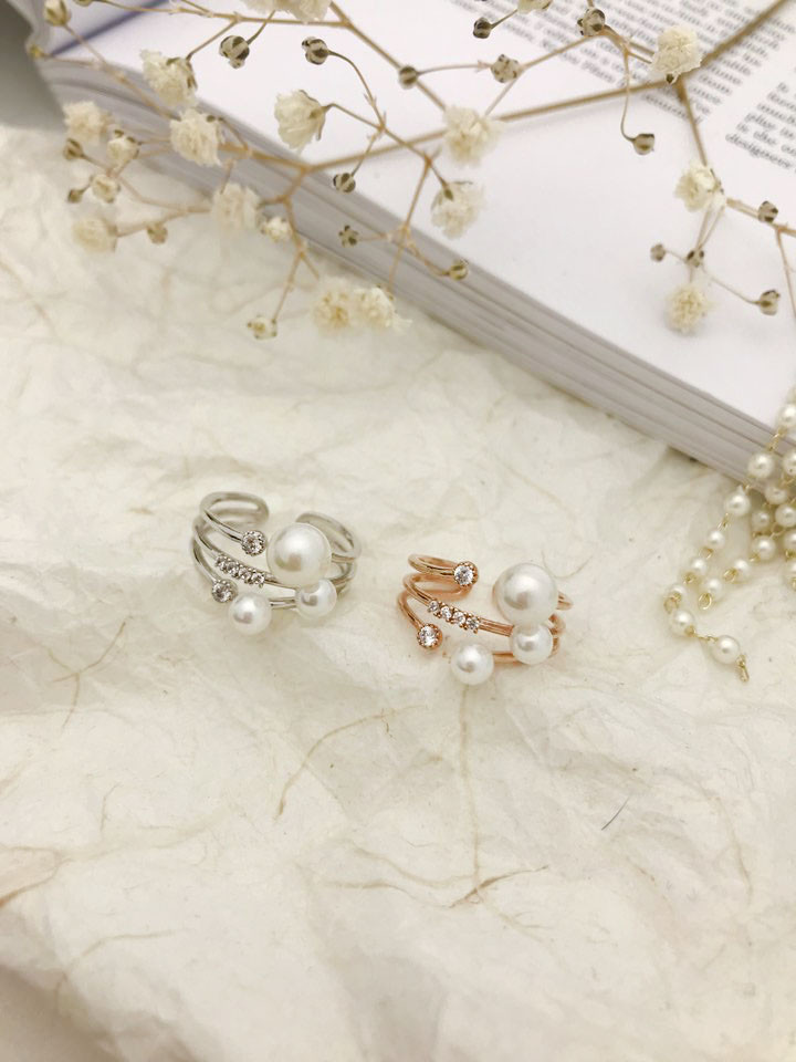 <b><p>Prl pnt All silver rg female Luxury roic</p></b><b><p>真珠 ポイント オールシルバー リング 女性 高級感 ロマンチック ゴド 女神スタイル</p></b><br /><br /><p align='center'>