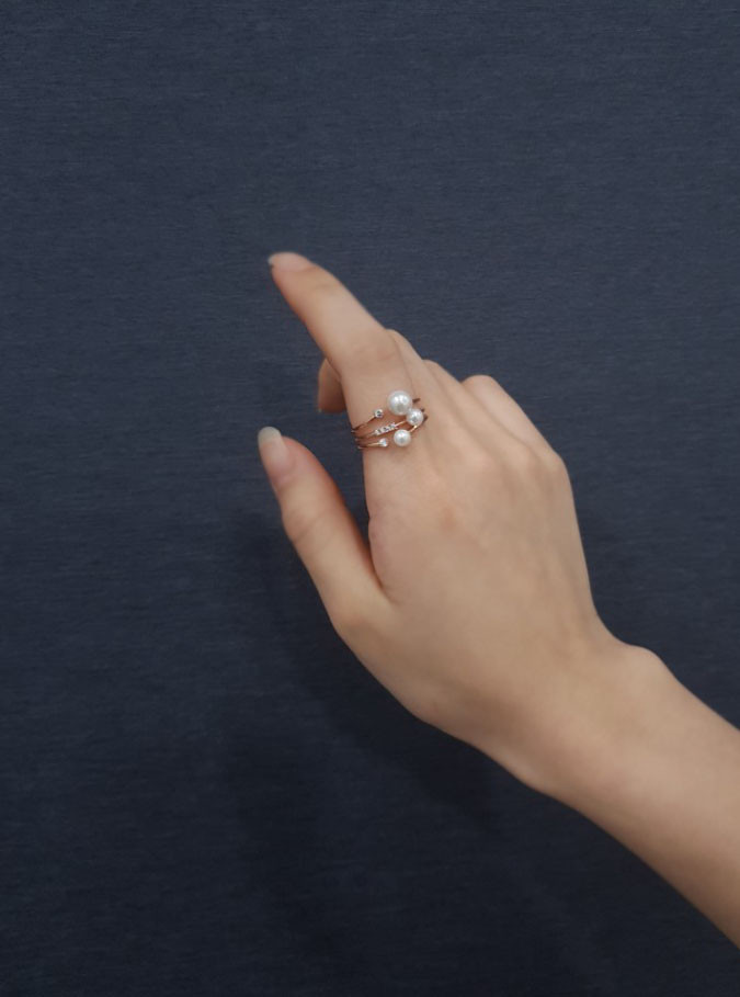 <b><p>Prl pnt All silver rg female Luxury roic</p></b><b><p>真珠 ポイント オールシルバー リング 女性 高級感 ロマンチック ゴド 女神スタイル</p></b><br /><br /><p align='center'>