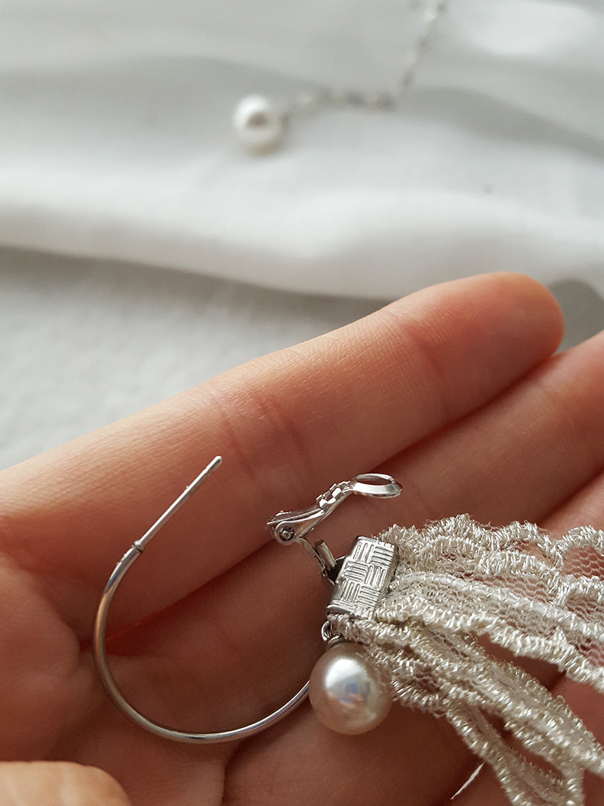 <b><p>Unknown race Pearl Drop ring Nt Stylish se</p></b><b><p>オンバル レース 真珠 ドロップ イヤリング 清楚 魅力のあるスタイル 女性な 女神コーディネート</p></b><br /><br /><p align='center'>