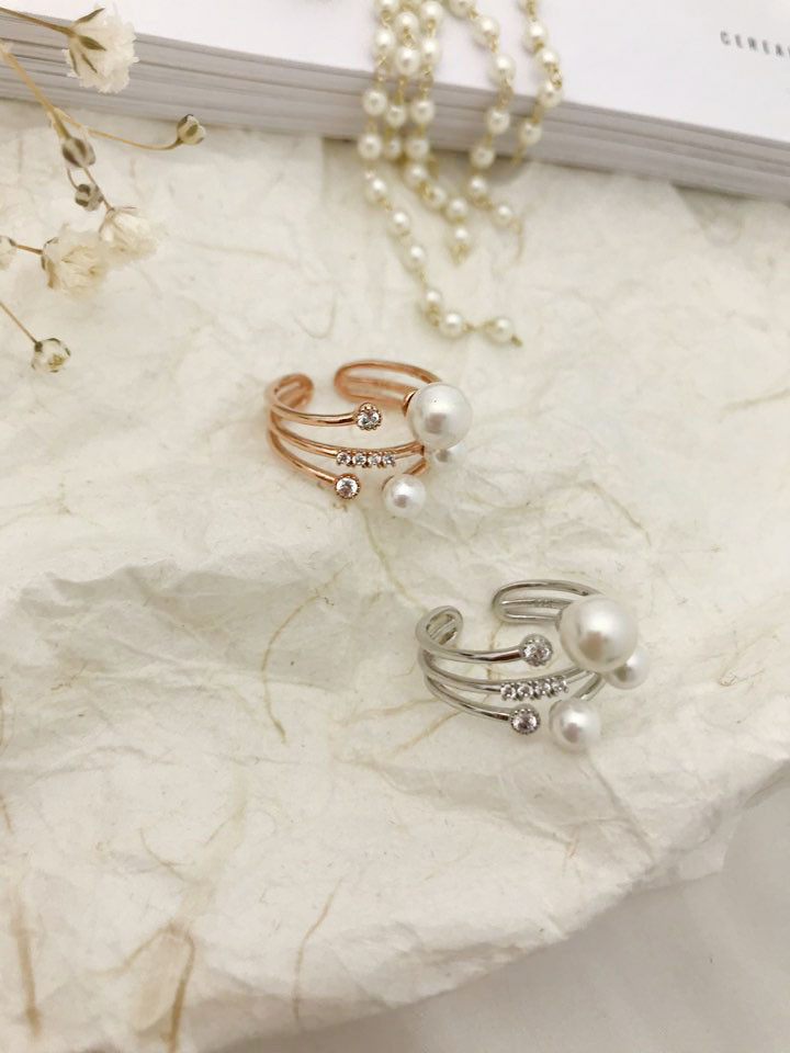 <b><p>Prl pnt All silver rg female Luxury roic</p></b><b><p>真珠 ポイント オールシルバー リング 女性 高級感 ロマンチック ゴド 女神スタイル</p></b><br /><br /><p align='center'>