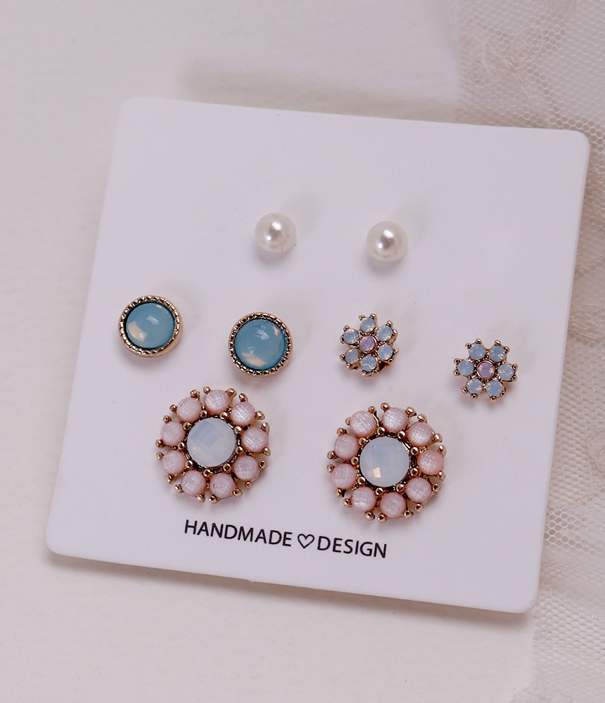 <b><p>Daikoji 8 eces Set earrings Full of love</p></b><b><p>デイ浩二 8ピース セットピアス 愛に満ち シンプルリ キュートなデザイン 生気溌剌</p></b><br /><br /><p align='center'>
