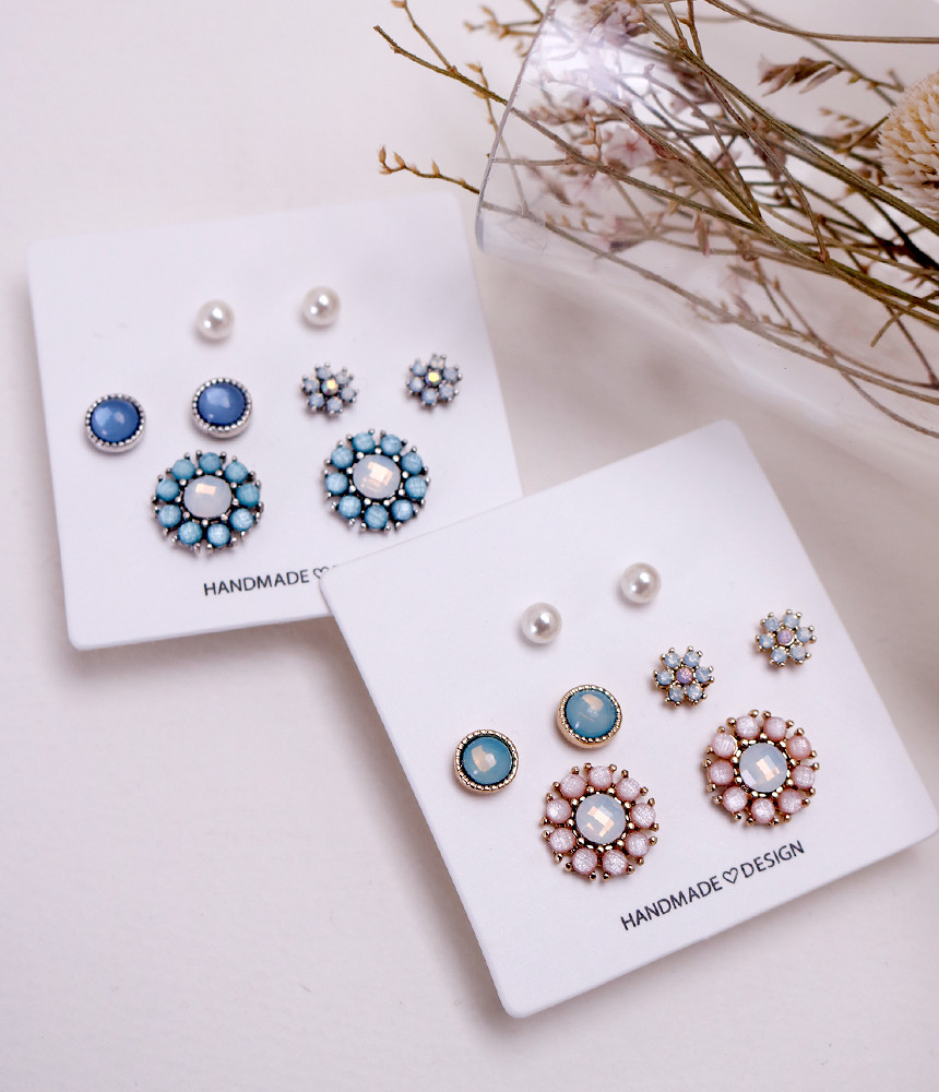 <b><p>Daikoji 8 eces Set earrings Full of love</p></b><b><p>デイ浩二 8ピース セットピアス 愛に満ち シンプルリ キュートなデザイン 生気溌剌</p></b><br /><br /><p align='center'>