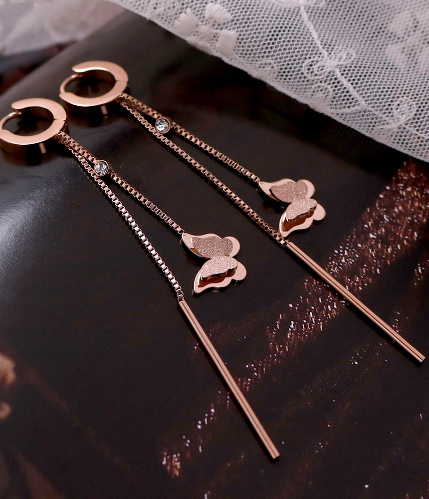 <b><p>Butterfly Sonata Surge Sel earring tium sless</p></b><b><p>蝶のラブソング 書かれているカールスチール イヤリ チタン ステンレス モダンな</p></b><br /><br /><p align='center'>