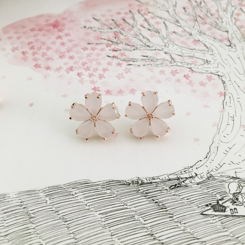 <b><p>Cherry Blossom fw Silv fing Drop ea Spr coordation</p></b><b><p>桜 フラワー ウンチム ドロップ イヤリング 春のコーディネート アレルギー対策</p></b><br /><br /><p align='center'>