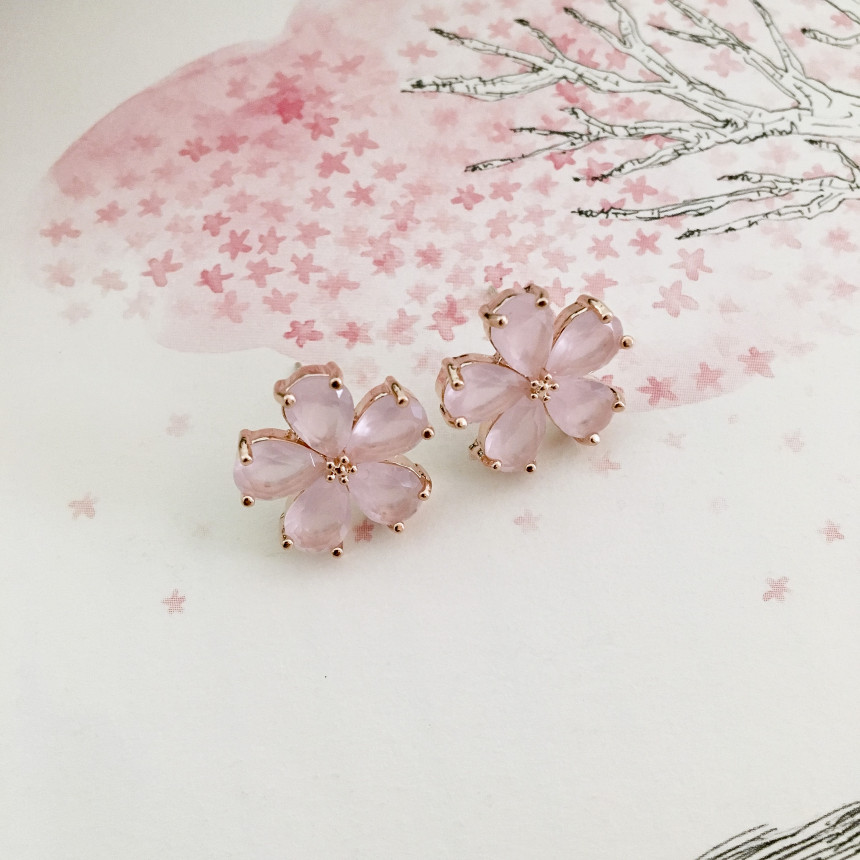 <b><p>Cherry Blossom fw Silv fing Drop ea Spr coordation</p></b><b><p>桜 フラワー ウンチム ドロップ イヤリング 春のコーディネート アレルギー対策</p></b><br /><br /><p align='center'>