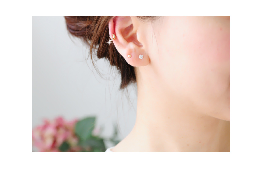 <b><p>10k earflaps piercing mi One touch Cubic</p></b><b><p>10k 耳介 ピアス ミニ ワンタッチ リング イヤ グィチ キュービック 真珠</p></b><br /><br /><p align='center'>