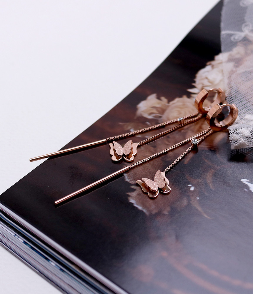 <b><p>Butterfly Sonata Surge Sel earring tium sless</p></b><b><p>蝶のラブソング 書かれているカールスチール イヤリ チタン ステンレス モダンな</p></b><br /><br /><p align='center'>
