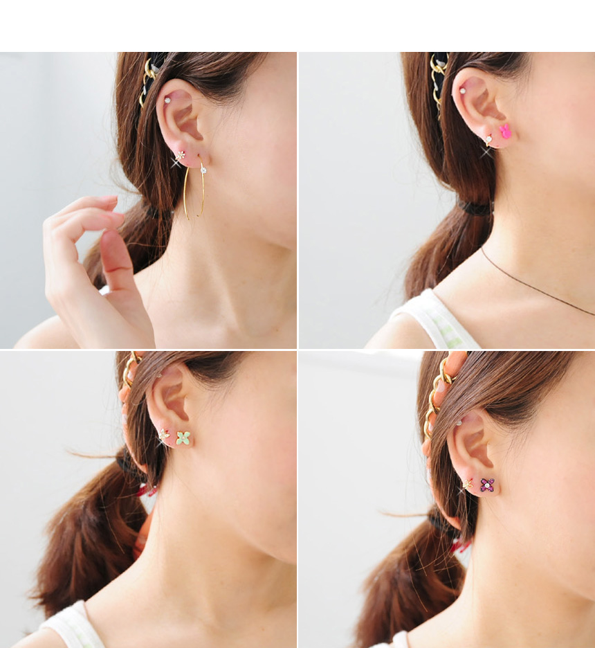 <b><p>10k earflaps piercing mi One touch Cubic</p></b><b><p>10k 耳介 ピアス ミニ ワンタッチ リング イヤ グィチ キュービック 真珠</p></b><br /><br /><p align='center'>