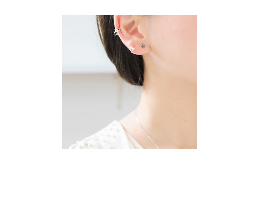 <b><p>10k earflaps piercing mi One touch Cubic</p></b><b><p>10k 耳介 ピアス ミニ ワンタッチ リング イヤ グィチ キュービック 真珠</p></b><br /><br /><p align='center'>