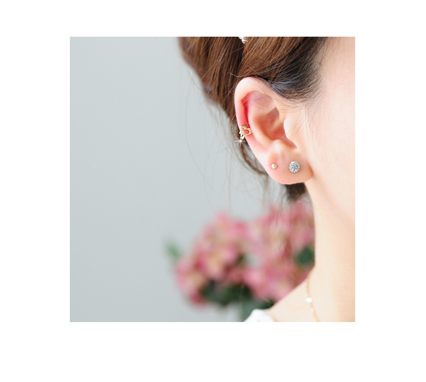 <b><p>10k earflaps piercing mi One touch Cubic</p></b><b><p>10k 耳介 ピアス ミニ ワンタッチ リング イヤ グィチ キュービック 真珠</p></b><br /><br /><p align='center'>