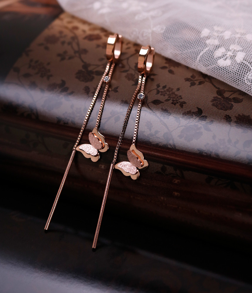 <b><p>Butterfly Sonata Surge Sel earring tium sless</p></b><b><p>蝶のラブソング 書かれているカールスチール イヤリ チタン ステンレス モダンな</p></b><br /><br /><p align='center'>