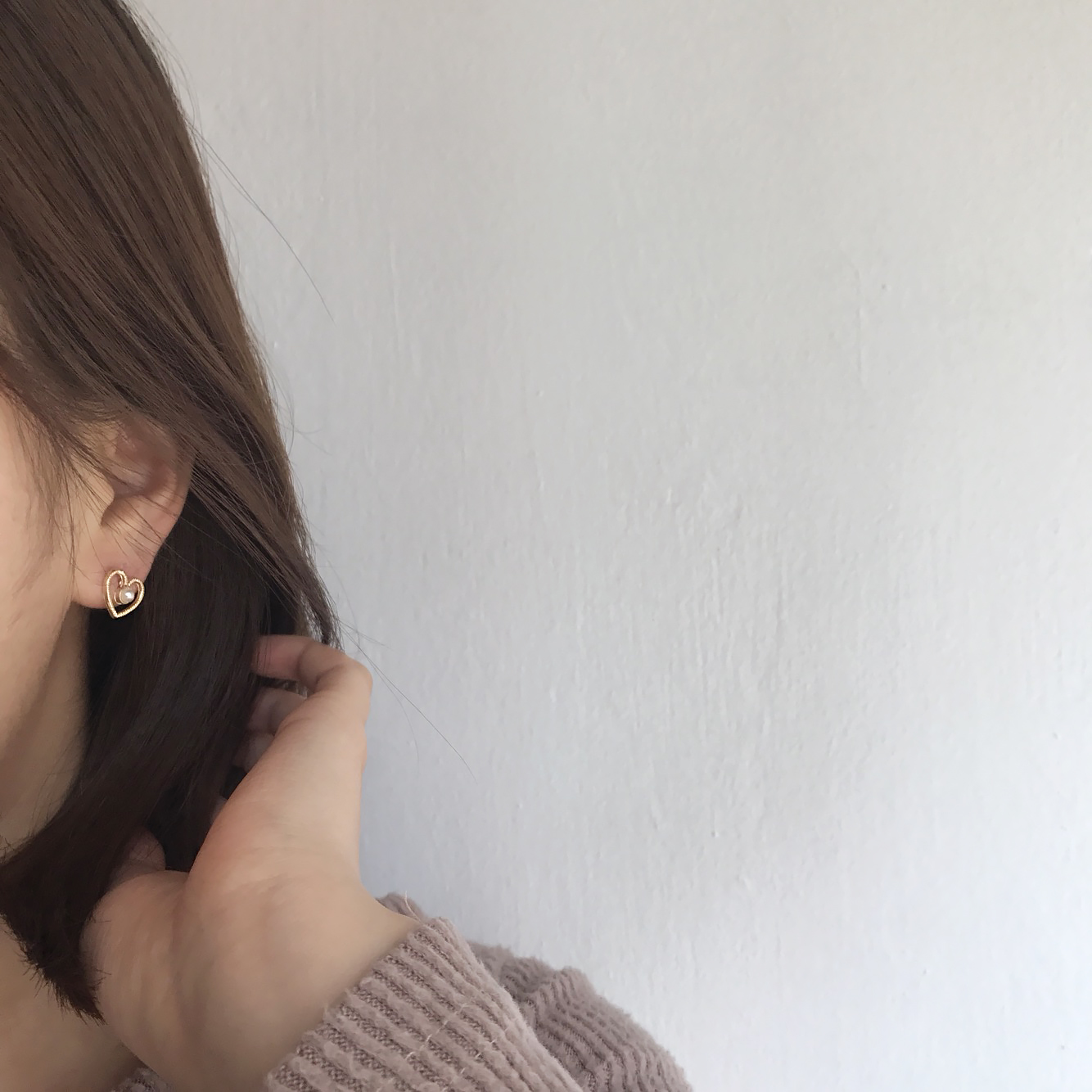 <b><p>daily small Pearl Ht Erings Titanium needle</p></b><b><p>デイリー スモール 真珠 ハートピアス チタン針 20代の女性 アンティークアクセサ</p></b><br /><br /><p align='center'>