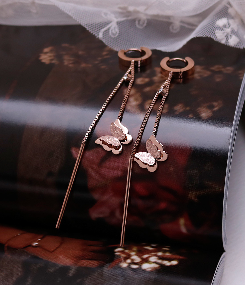 <b><p>Butterfly Sonata Surge Sel earring tium sless</p></b><b><p>蝶のラブソング 書かれているカールスチール イヤリ チタン ステンレス モダンな</p></b><br /><br /><p align='center'>