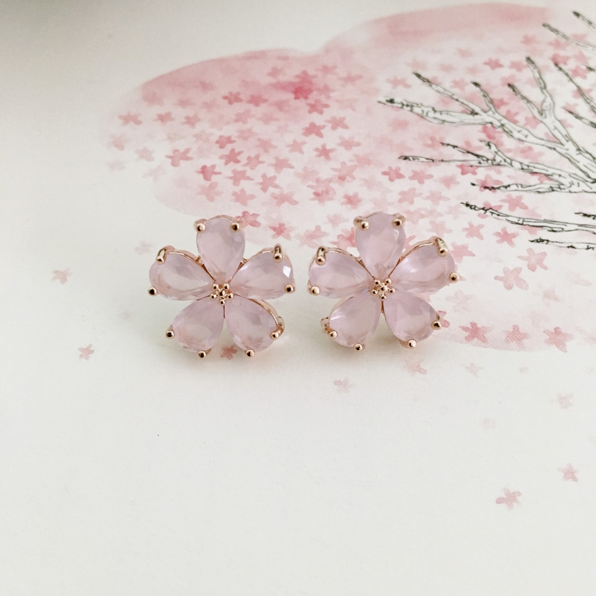 <b><p>Cherry Blossom fw Silv fing Drop ea Spr coordation</p></b><b><p>桜 フラワー ウンチム ドロップ イヤリング 春のコーディネート アレルギー対策</p></b><br /><br /><p align='center'>