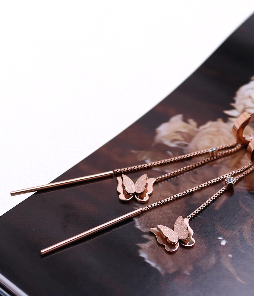 <b><p>Butterfly Sonata Surge Sel earring tium sless</p></b><b><p>蝶のラブソング 書かれているカールスチール イヤリ チタン ステンレス モダンな</p></b><br /><br /><p align='center'>