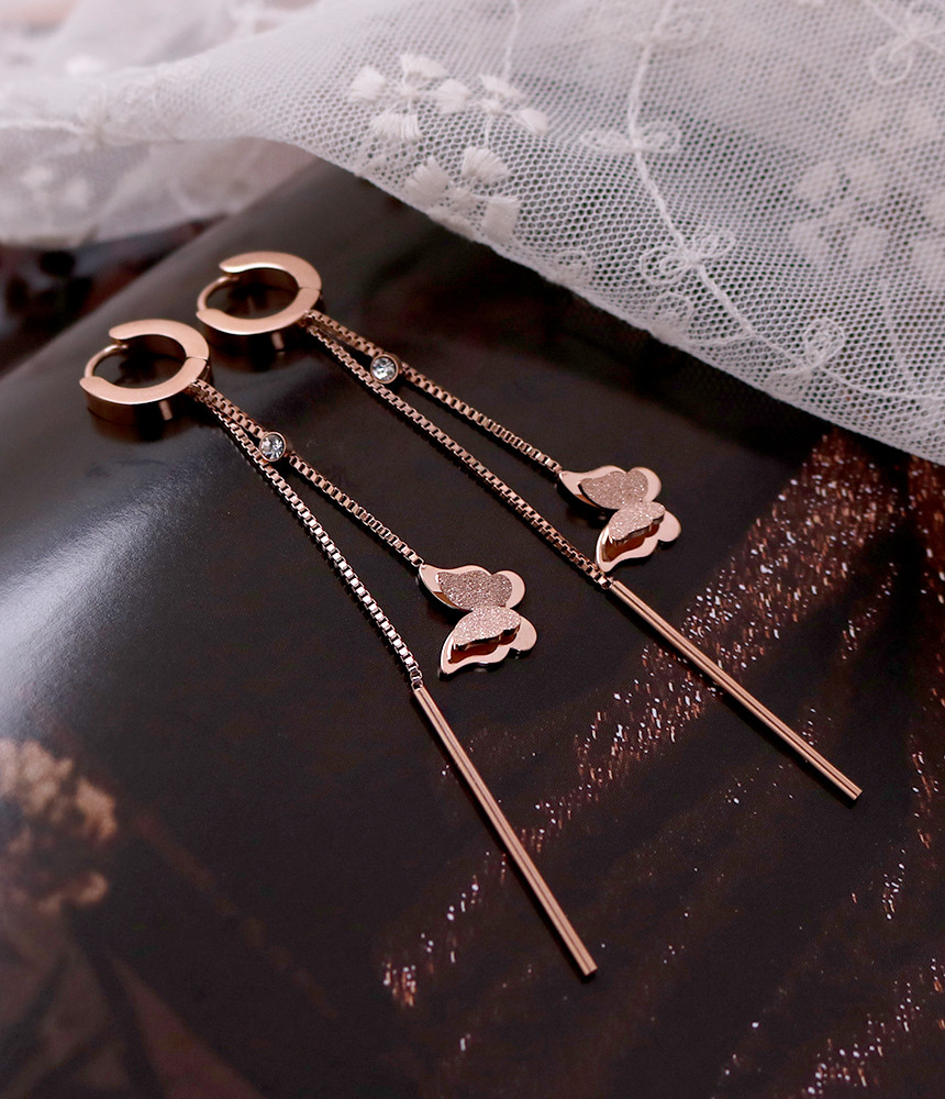 <b><p>Butterfly Sonata Surge Sel earring tium sless</p></b><b><p>蝶のラブソング 書かれているカールスチール イヤリ チタン ステンレス モダンな</p></b><br /><br /><p align='center'>
