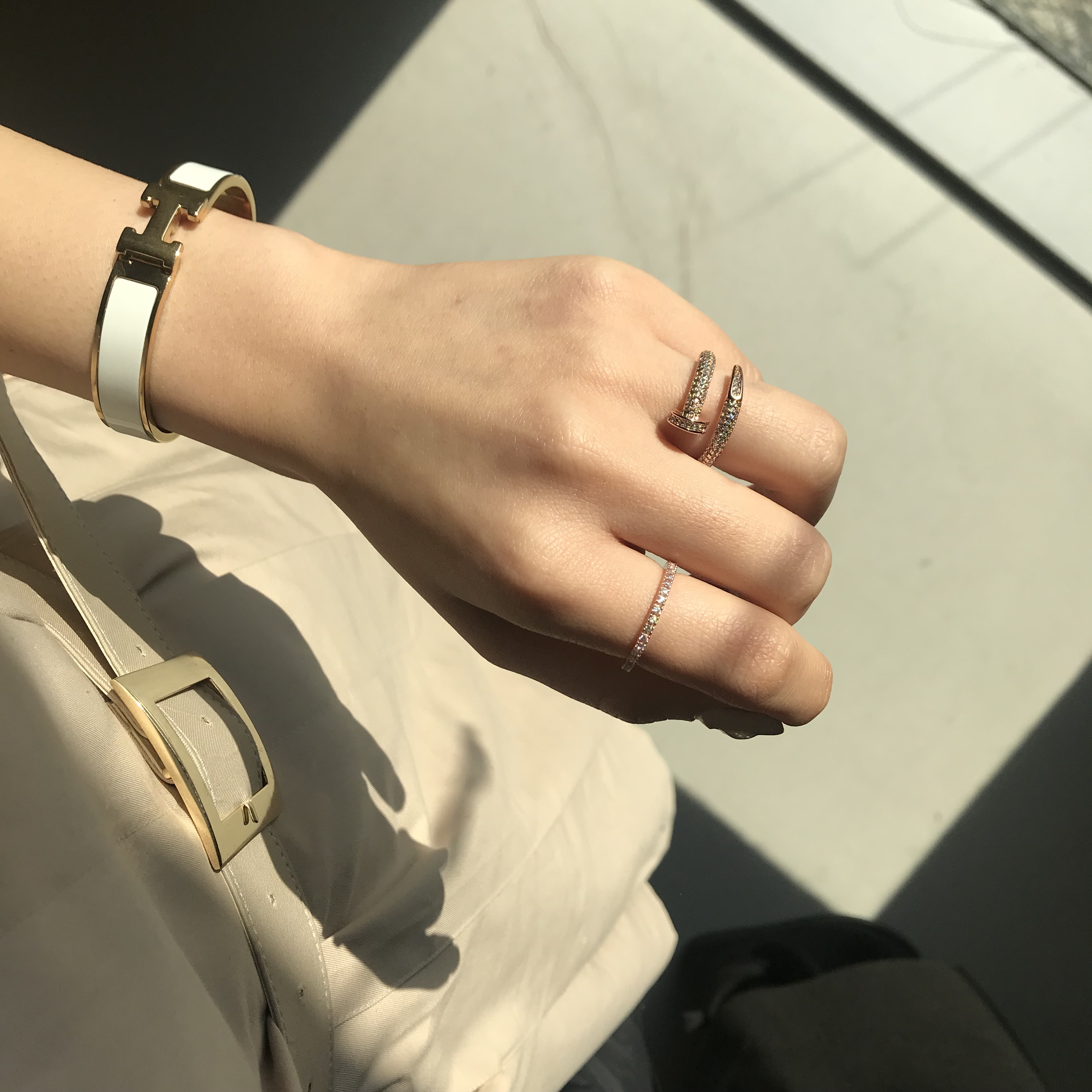 <b><p>Carr nail Cubic Ring Rose Gold Luxury steal</p></b><b><p>カル 釘 キュービックリング ローズゴールド 名品 スチ 洗練された かわいい 友情</p></b><br /><br /><p align='center'>