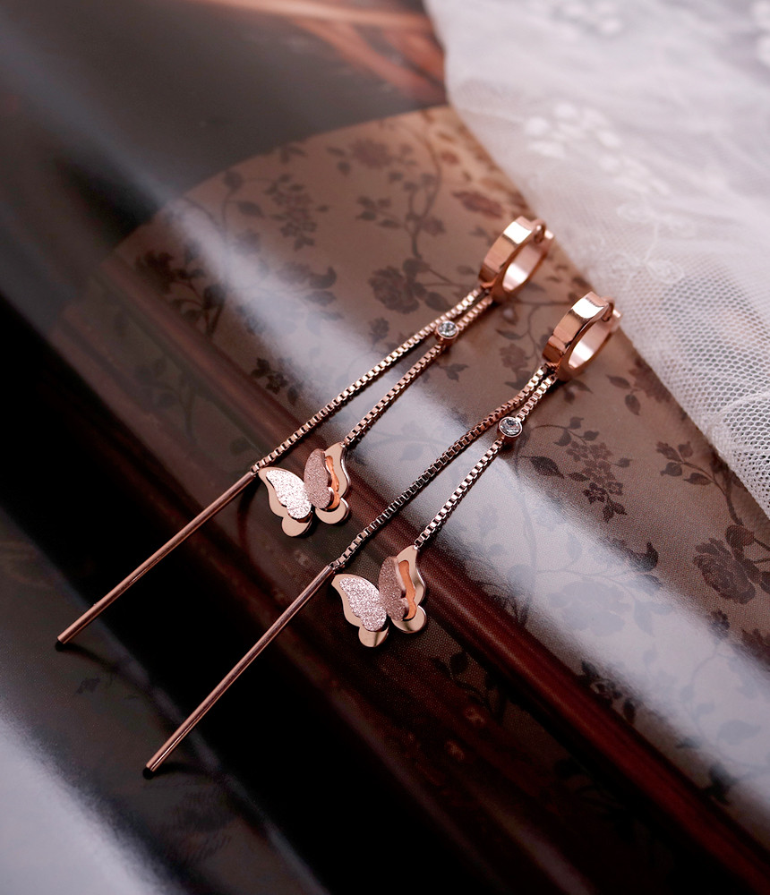 <b><p>Butterfly Sonata Surge Sel earring tium sless</p></b><b><p>蝶のラブソング 書かれているカールスチール イヤリ チタン ステンレス モダンな</p></b><br /><br /><p align='center'>
