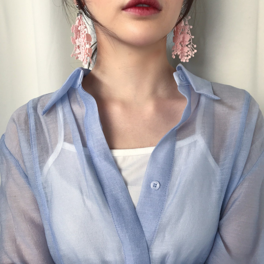 <b><p>You Girl race Drop Earrings 4color ea mantic</p></b><b><p>ユアガール レース ドロップイヤリング 4色 ロマンチック 女性 コーディネート</p></b><br /><br /><p align='center'>