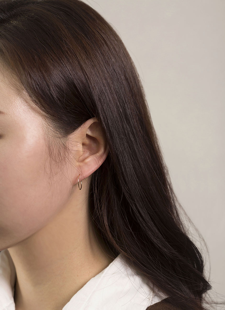 <b><p>pipe earring 14k Daily simple Cotion of coorda</p></b><b><p>パイプ イヤリング 14kデイリー シンプル コーディネートの完成 ミニ 小さな</p></b><br /><br /><p align='center'>