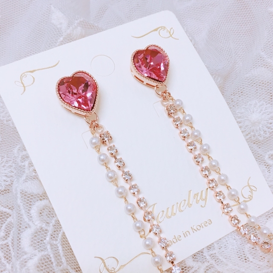 <b><p>Sweet pink Heart Ergs Good pot cycle Blg-blg</p></b><b><p>甘くピンク ハートピアス ポイントサイクル良い ケバケバした ユニークアクセサリー</p></b><br /><br /><p align='center'>