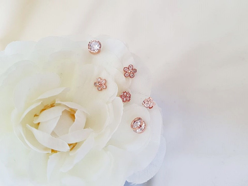 <b><p>flower Dp Silv fing Cubic earr set Spr Statue</p></b><b><p>フラワー ドロップ ウンチム キュービック イヤリング セット 春身上ワンピース</p></b><br /><br /><p align='center'>