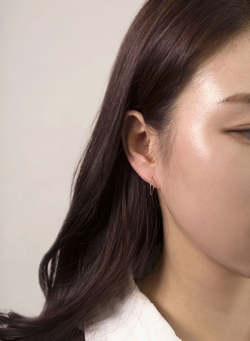 <b><p>pipe earring 14k Daily simple Cotion of coorda</p></b><b><p>パイプ イヤリング 14kデイリー シンプル コーディネートの完成 ミニ 小さな</p></b><br /><br /><p align='center'>
