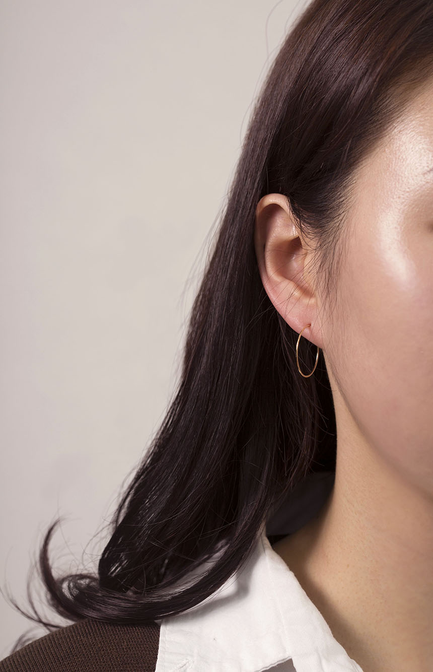 <b><p>pipe earring 14k Daily simple Cotion of coorda</p></b><b><p>パイプ イヤリング 14kデイリー シンプル コーディネートの完成 ミニ 小さな</p></b><br /><br /><p align='center'>