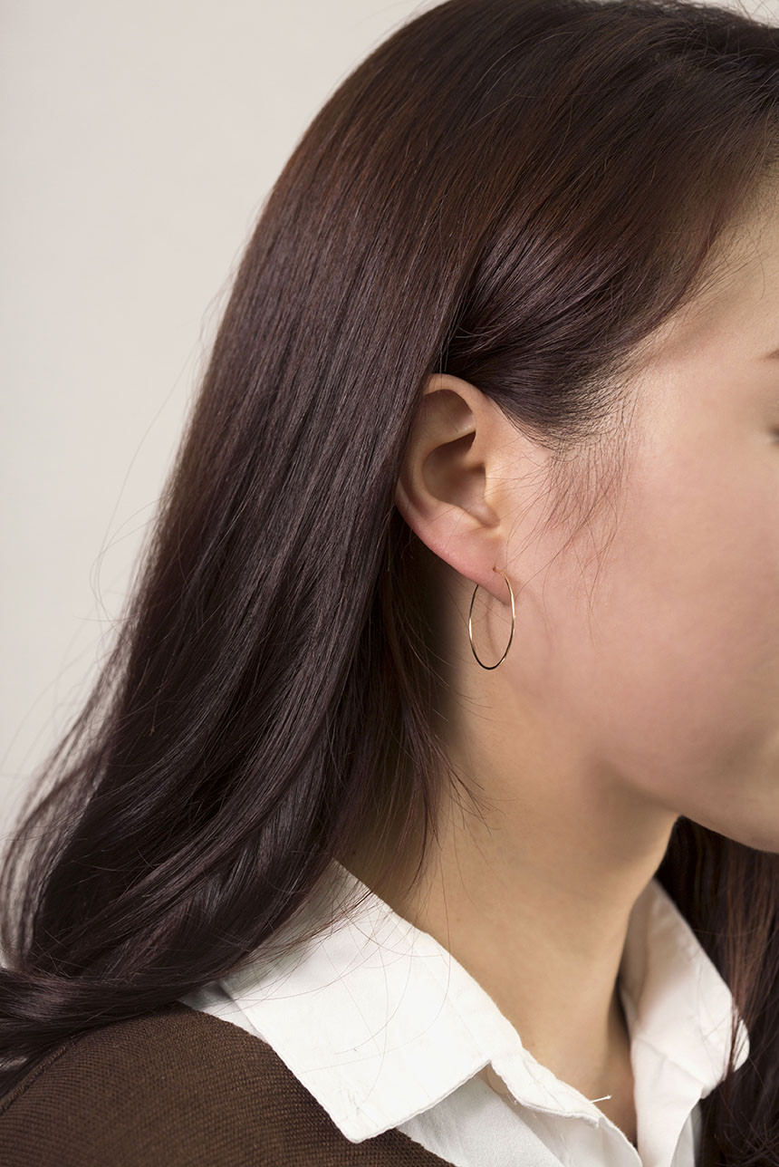 <b><p>pipe earring 14k Daily simple Cotion of coorda</p></b><b><p>パイプ イヤリング 14kデイリー シンプル コーディネートの完成 ミニ 小さな</p></b><br /><br /><p align='center'>