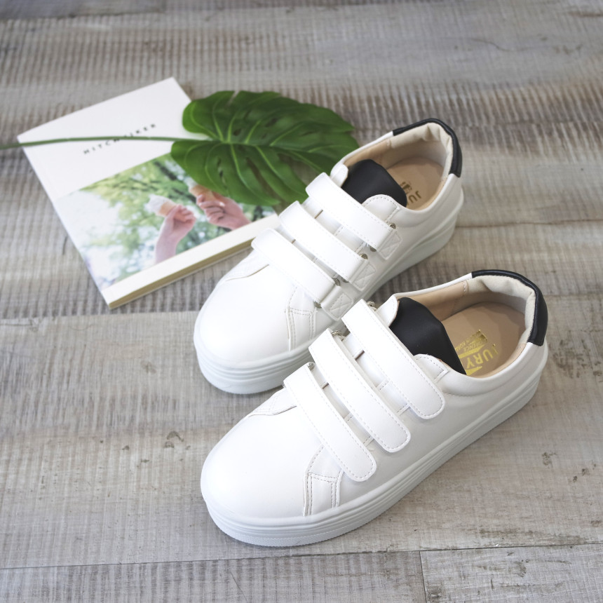 <b><p>Korean Pitching Velcro Height The Snkers</p></b><b><p>韓国語 ピッチング ベルクロ 身長 厚底 スニーカー 女性 スリーた プラットフォームシューズ</p></b><br /><br /><p align='center'>