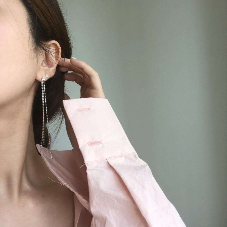 <b><p>Propose Long earris Bold silver handmade</p></b><b><p>プロポーズ ロングイヤリング ボールド シルバー ロゴ ハンドメイド 925 キュービック</p></b><br /><br /><p align='center'>