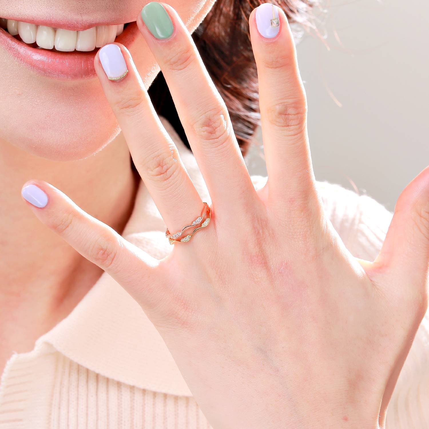 <b><p>lavender 14k ring Hihatsumi Wom their 40s</p></b><b><p>ラベンダー 14k リング ヒヘ七海 40代の女性 清純なスタイル シンプルー デートルック</p></b><br /><br /><p align='center'>