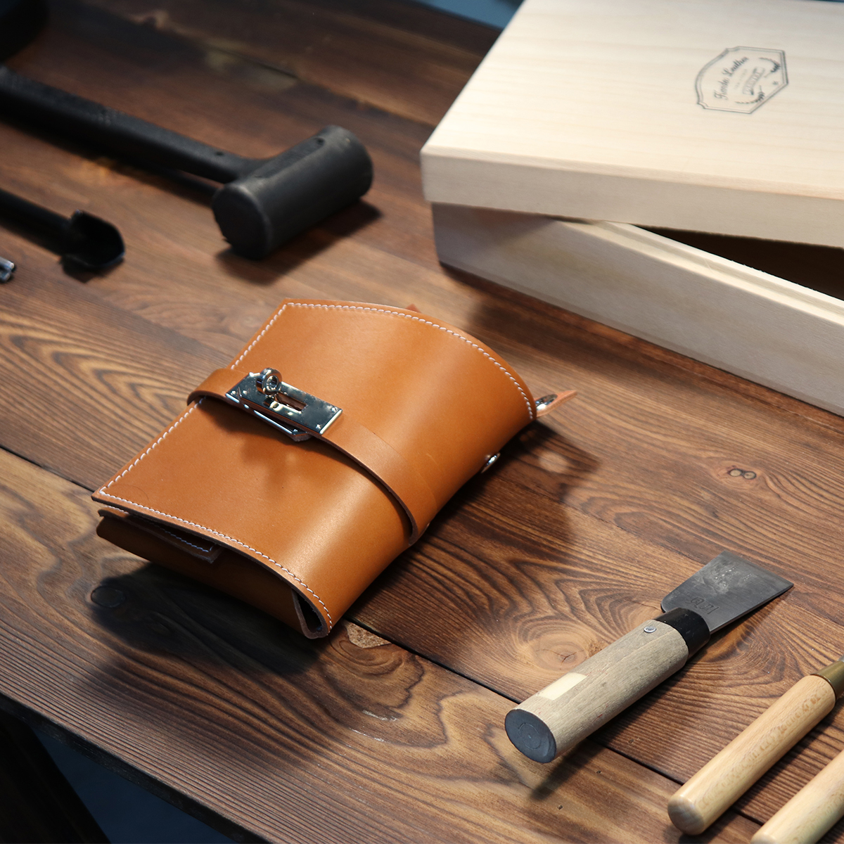 가죽가위집 켈리 블랙 칸데오레더