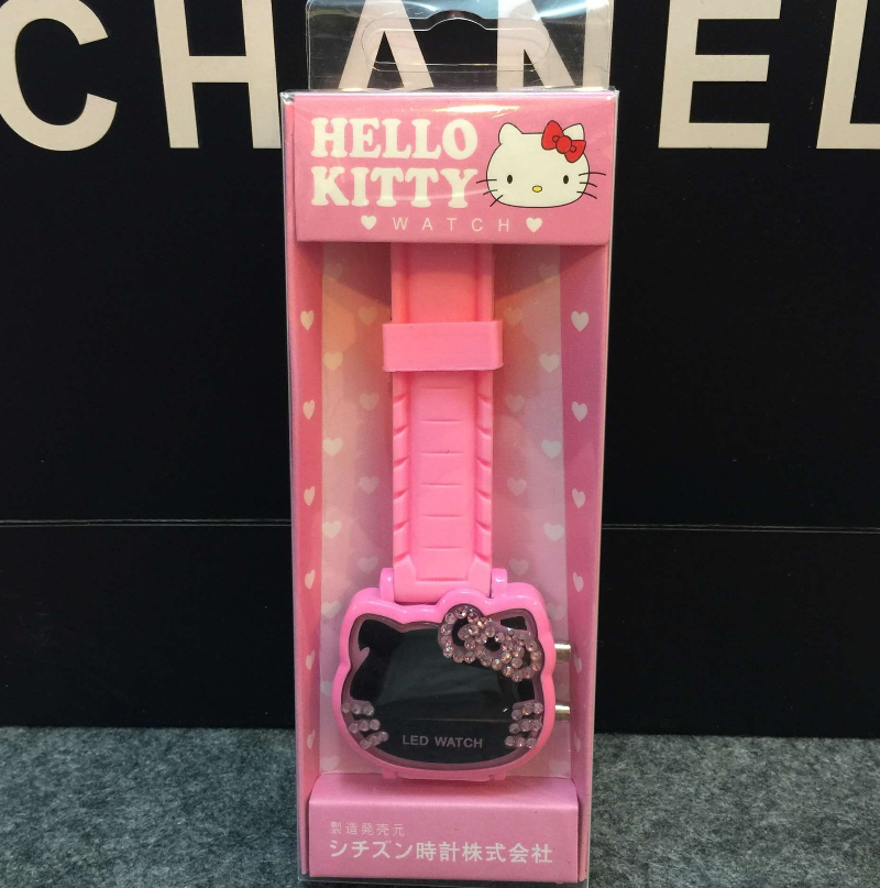 <b><p>child Girl clock Kitty Electronic 5 spies</p></b><b><p>児童 女の子 時計 キティ 電子 5種 キッズ キャラクター 子供 有ファッション</p></b><br /><br /><p align='center'>