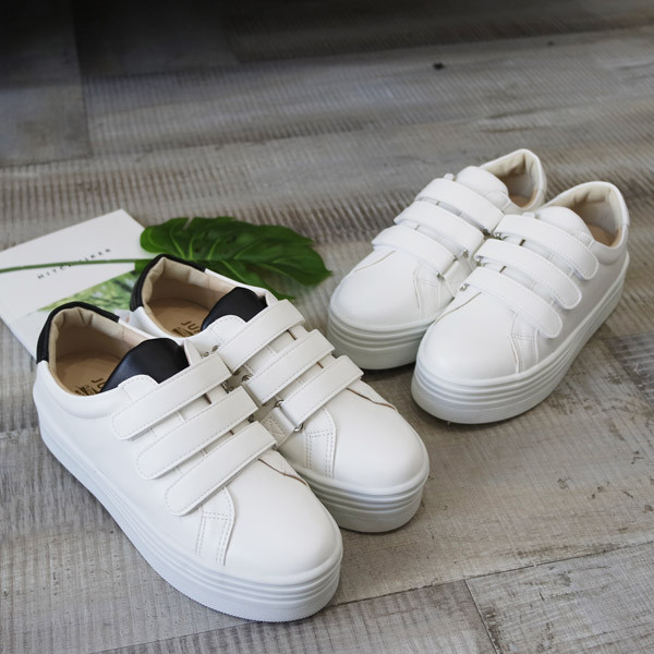 <b><p>Korean Pitching Velcro Height The Snkers</p></b><b><p>韓国語 ピッチング ベルクロ 身長 厚底 スニーカー 女性 スリーた プラットフォームシューズ</p></b><br /><br /><p align='center'>