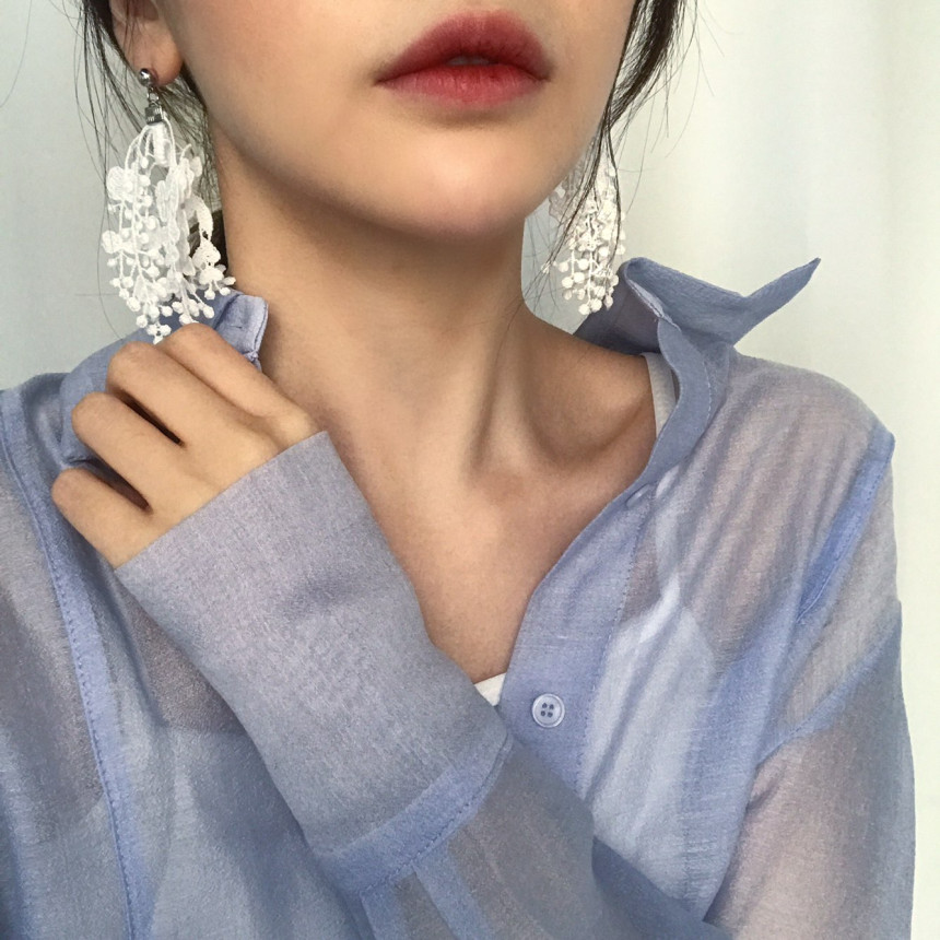 <b><p>You Girl race Drop Earrings 4color ea mantic</p></b><b><p>ユアガール レース ドロップイヤリング 4色 ロマンチック 女性 コーディネート</p></b><br /><br /><p align='center'>