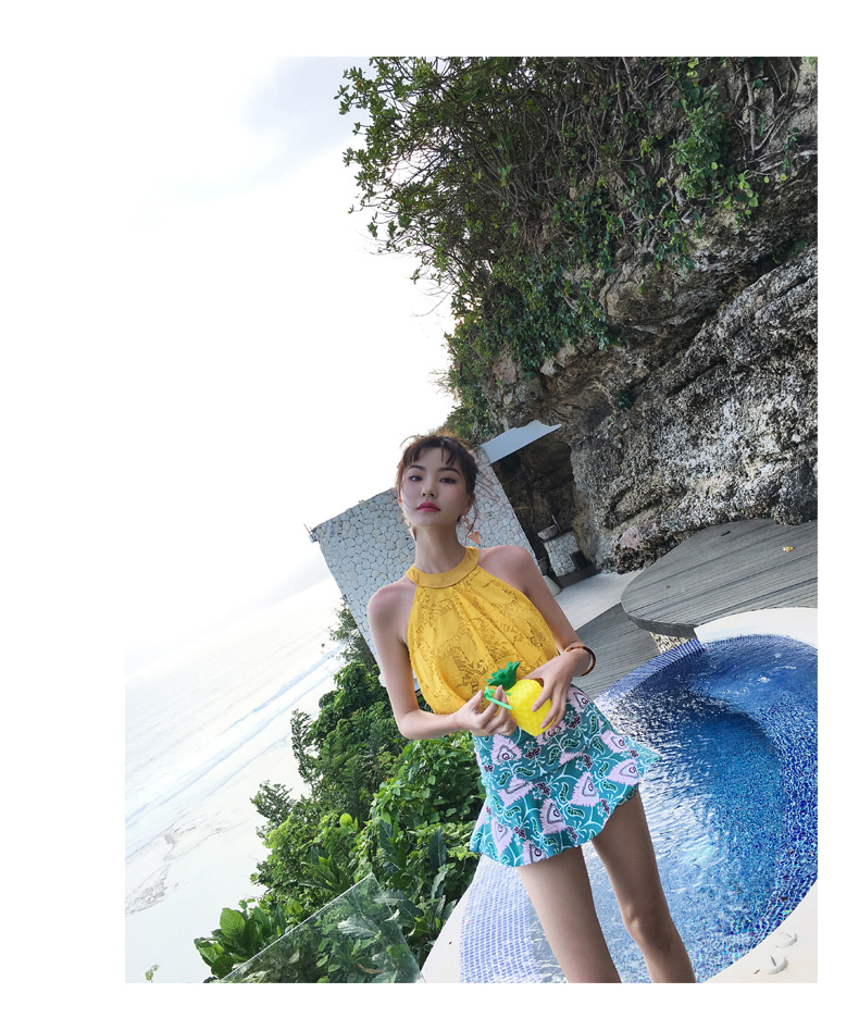 <b><p>Gentle youth Orange gre Frill bikini ce 20's</p></b><b><p>爽やか オレンジグリーン フリル ビキニ レース 20代 ホルターネック ハイウエスト</p></b><br /><br /><p align='center'>