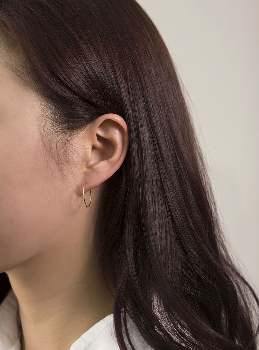<b><p>pipe earring 14k Daily simple Cotion of coorda</p></b><b><p>パイプ イヤリング 14kデイリー シンプル コーディネートの完成 ミニ 小さな</p></b><br /><br /><p align='center'>