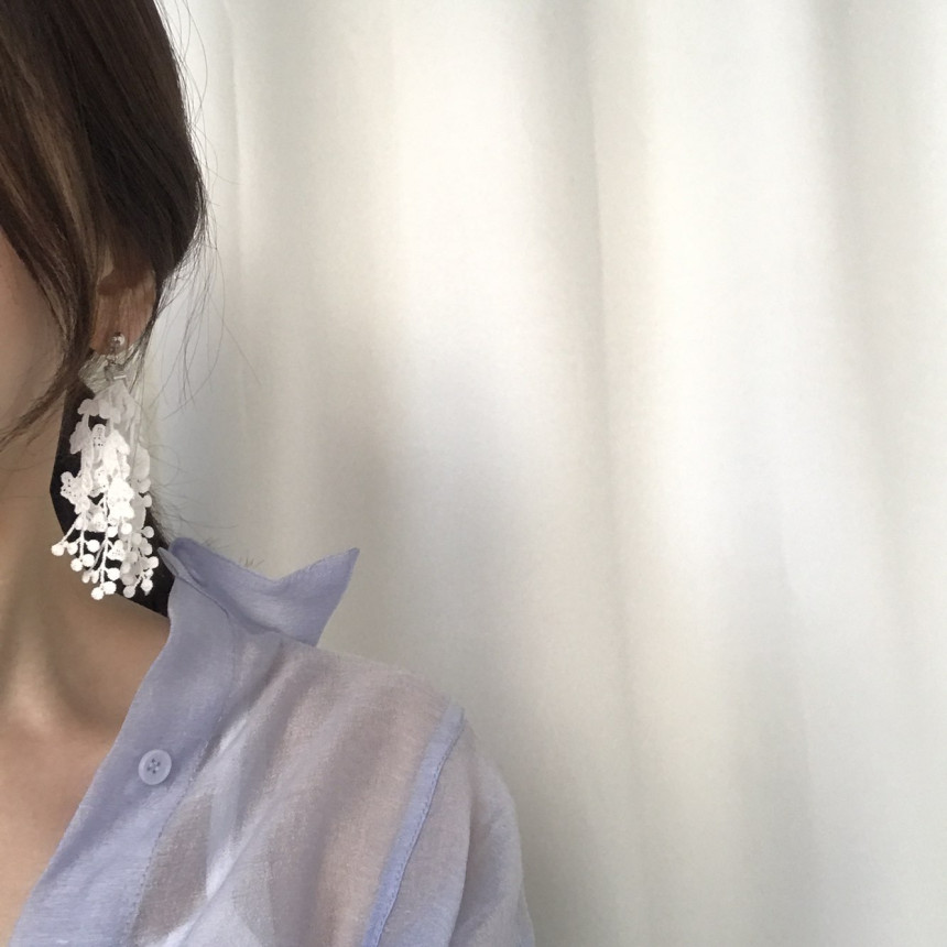 <b><p>You Girl race Drop Earrings 4color ea mantic</p></b><b><p>ユアガール レース ドロップイヤリング 4色 ロマンチック 女性 コーディネート</p></b><br /><br /><p align='center'>