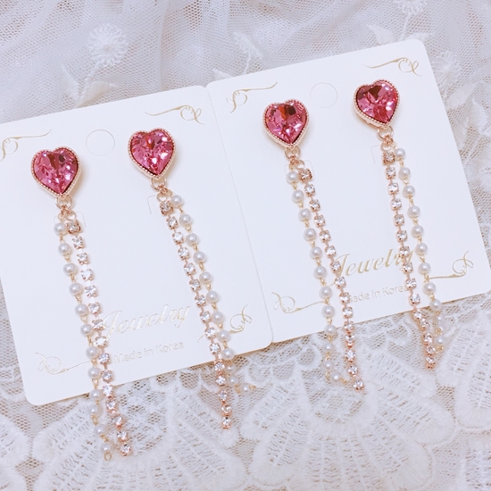 <b><p>Sweet pink Heart Ergs Good pot cycle Blg-blg</p></b><b><p>甘くピンク ハートピアス ポイントサイクル良い ケバケバした ユニークアクセサリー</p></b><br /><br /><p align='center'>