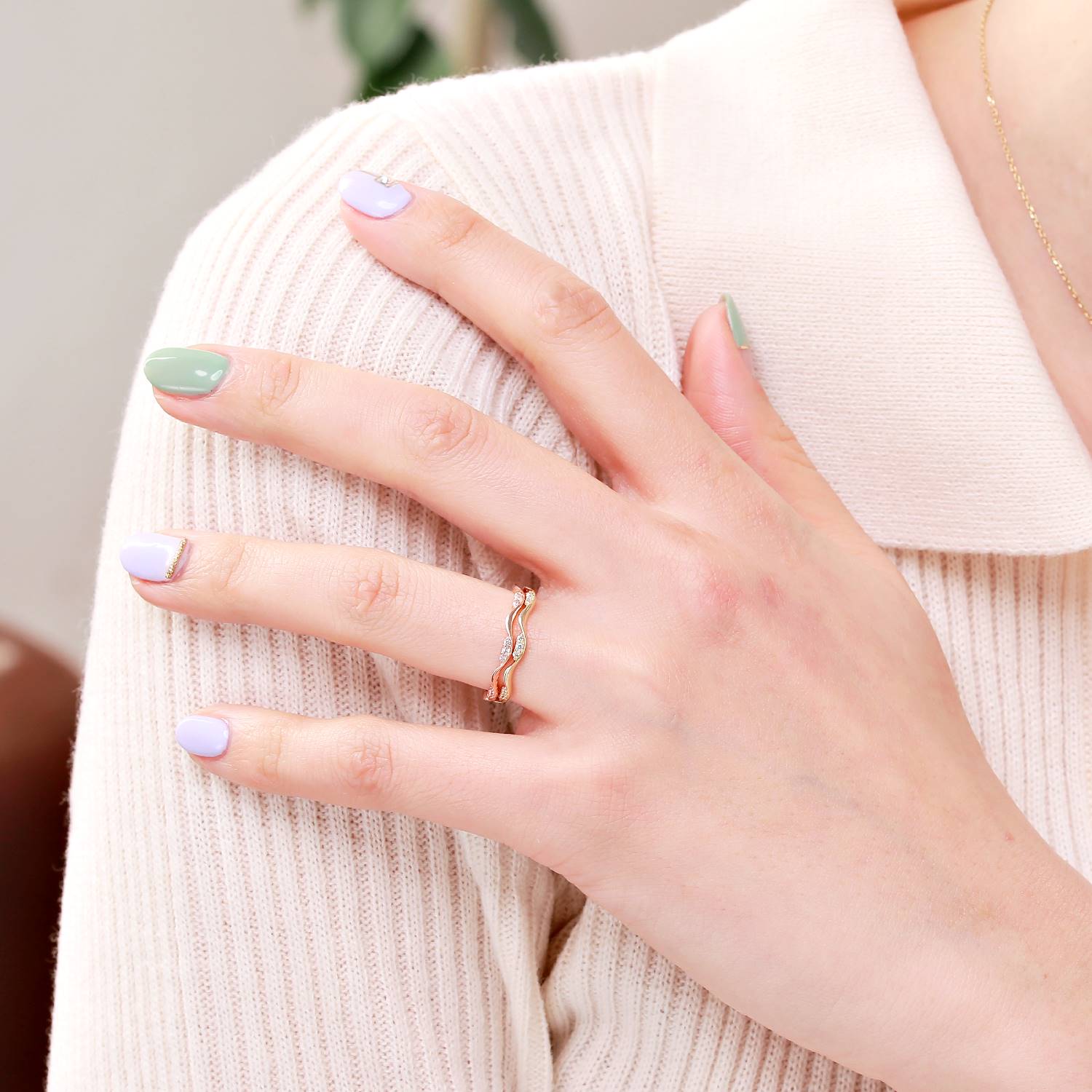 <b><p>lavender 14k ring Hihatsumi Wom their 40s</p></b><b><p>ラベンダー 14k リング ヒヘ七海 40代の女性 清純なスタイル シンプルー デートルック</p></b><br /><br /><p align='center'>