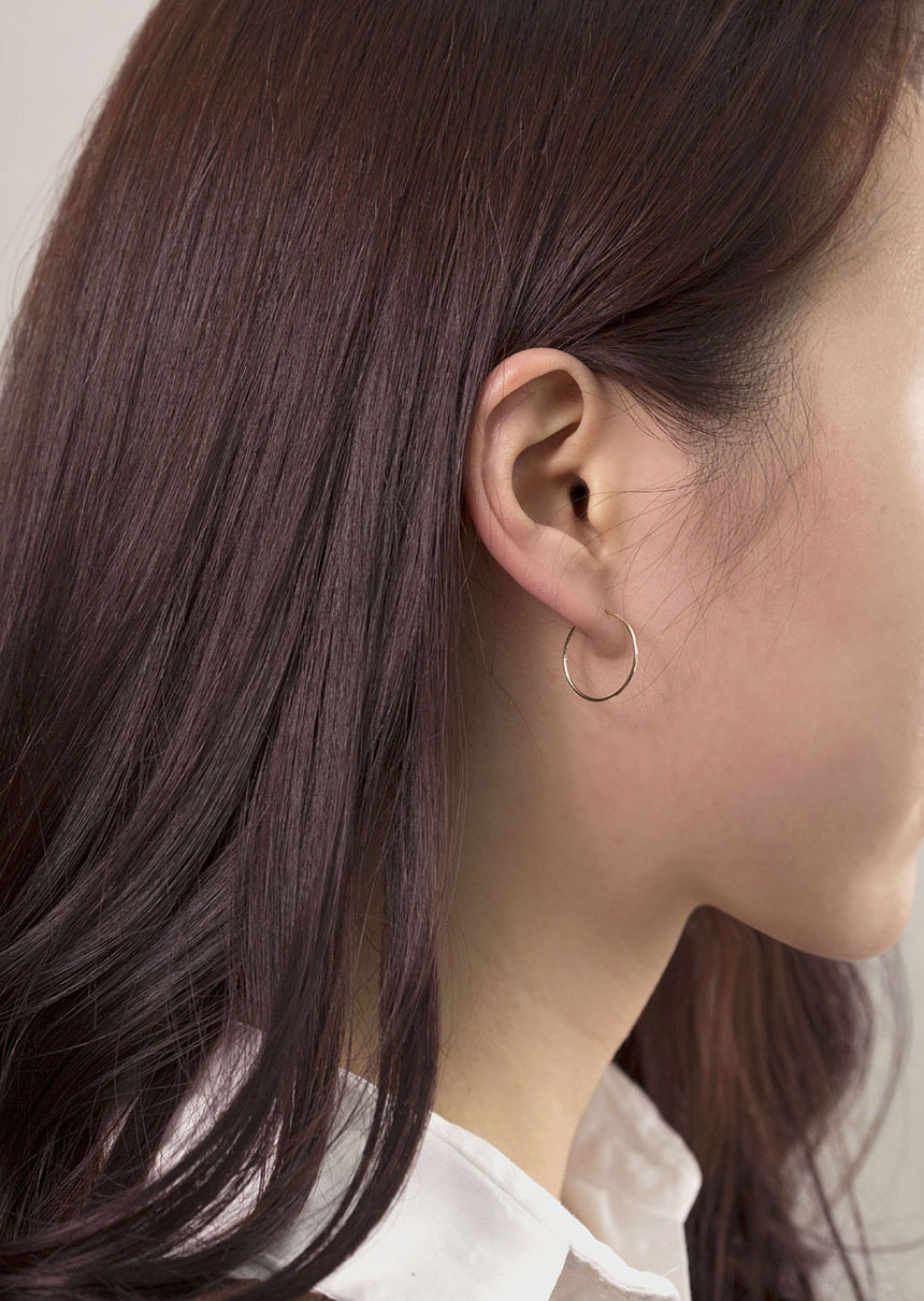 <b><p>pipe earring 14k Daily simple Cotion of coorda</p></b><b><p>パイプ イヤリング 14kデイリー シンプル コーディネートの完成 ミニ 小さな</p></b><br /><br /><p align='center'>