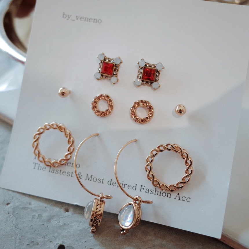 <b><p>Forever 10See Stone ring ear Simple Unique</p></b><b><p>永遠 10See ストーンリング イヤ シンプルユニーク スタイリッシュルック 30代の女性</p></b><br /><br /><p align='center'>