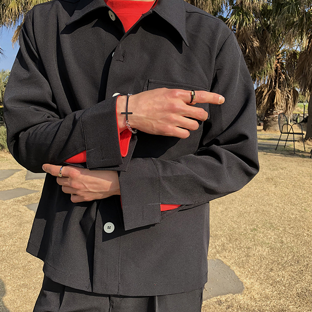 <b><p>wire ring black Man ddy co Look at work Sweet</p></b><b><p>ワイヤー リング 黒 男ダンディコーディネート 出勤ルック サンコム若々しく 残っバカンス</p></b><br /><br /><p align='center'>