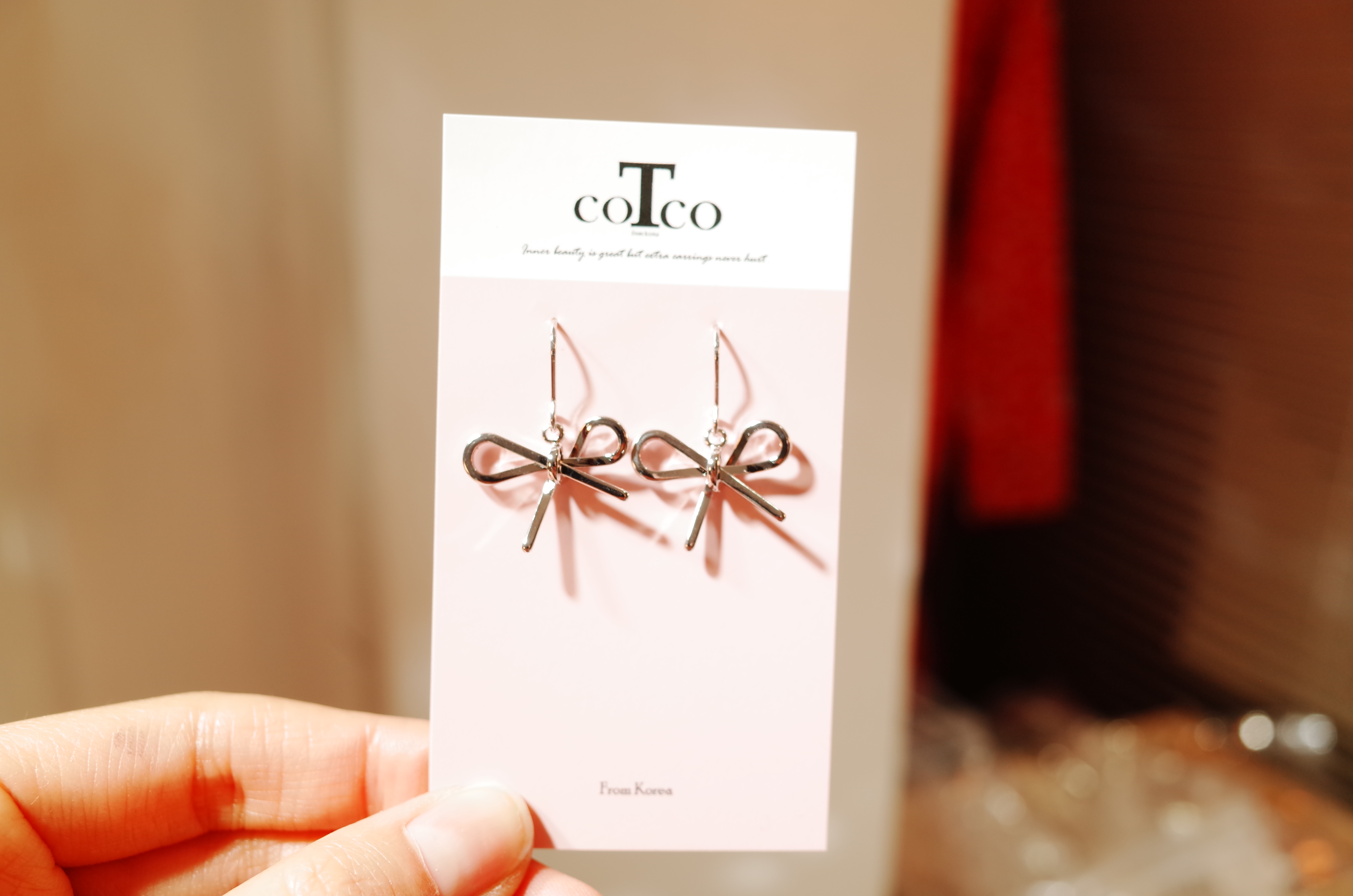 <b><p>girl ribbon hook earng</p></b><b><p>少女 リボン フック イヤリング</p></b><br /><br /><p align='center'>