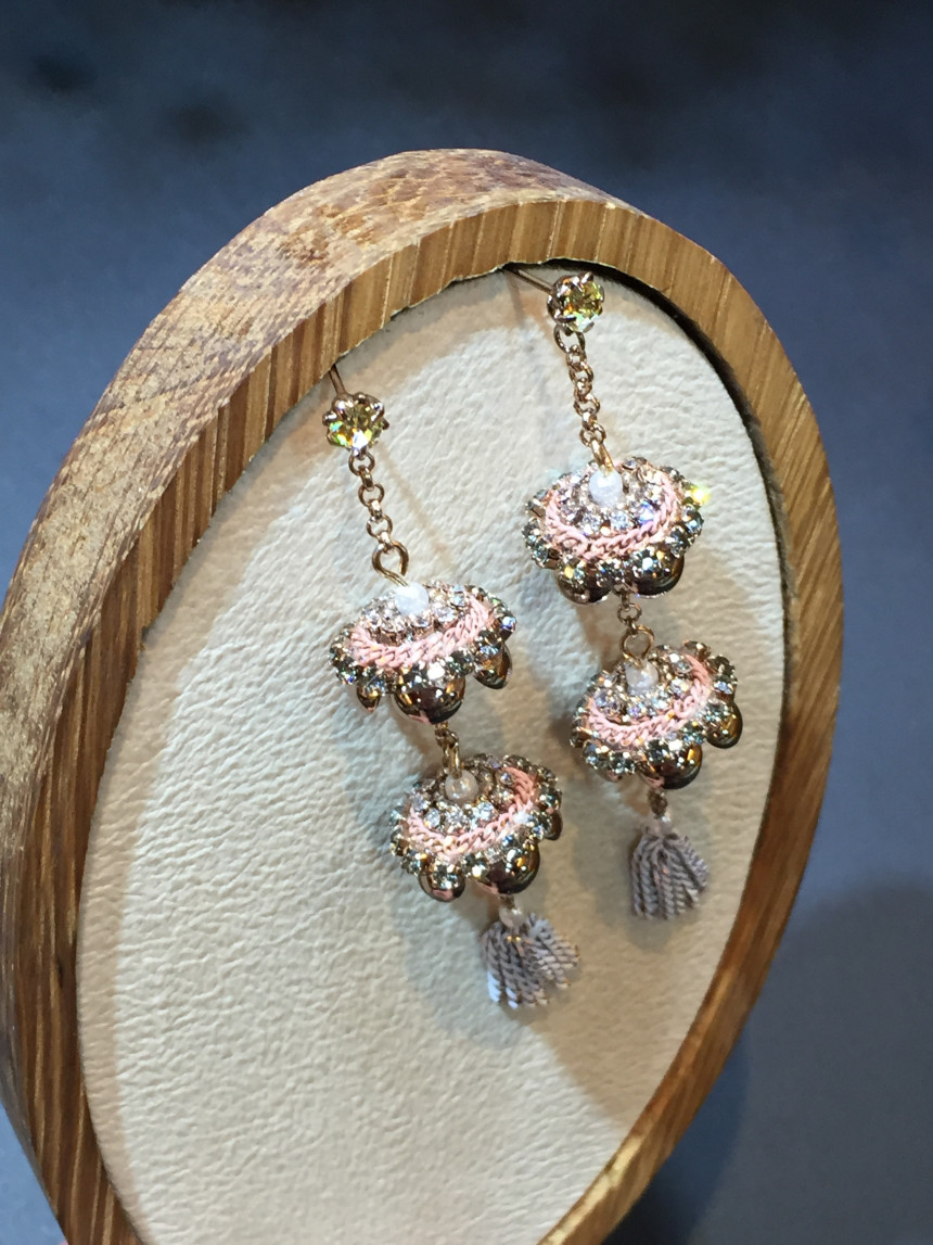 <b><p>Handmade Romtic lamplight earring</p></b><b><p>手作り ロマンチックな ランタン イヤリング</p></b><br /><br /><p align='center'>