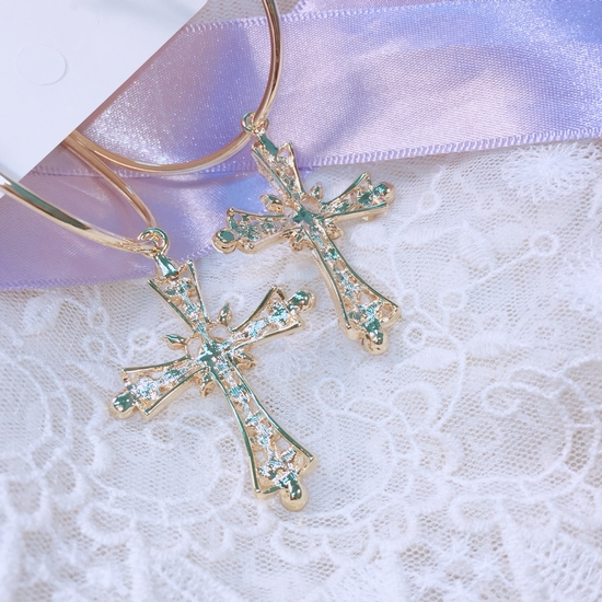 <b><p>Saturn The Cross earring Good pot cycle Bl-bl</p></b><b><p>サターン クロス イヤリング ポイントサイクル良い ケバケバした ユニークアクセサリー</p></b><br /><br /><p align='center'>